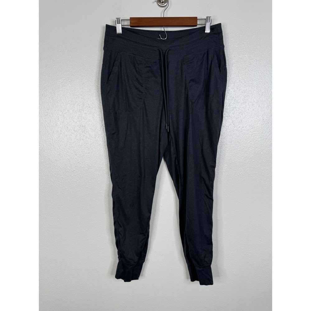 Lole Womens Charcoal Heather Grey Drawstring Jogger Pants Size M Activewear